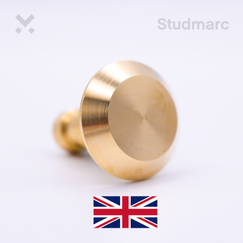 25mm Brass Chamfered Tactile Stud