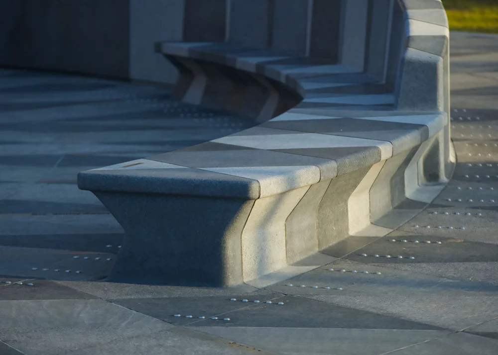 Boston Memorial Tactile Studs Bench