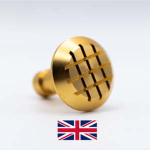 Brass Cross Hatch Stud