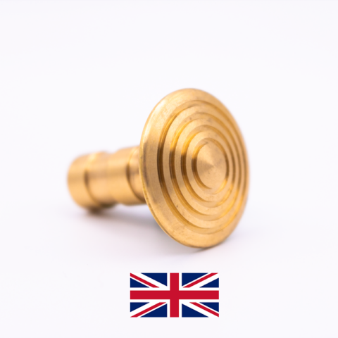 Brass Ribbed Dome