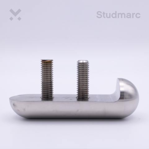 Lozenge Anti-Skate Stud Pin View