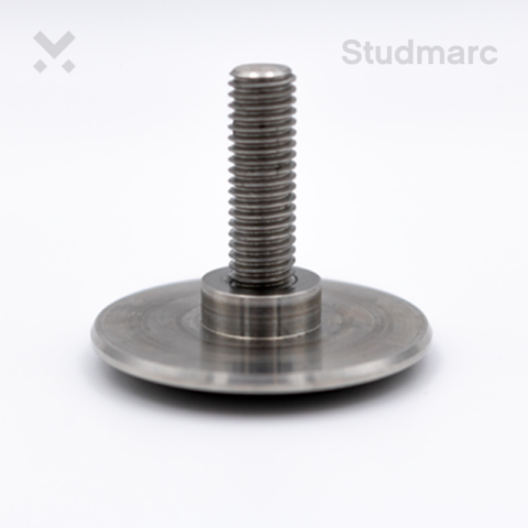 Low Dome Anti-Slip Demarcation Stud 40mm Stainless Steel Pin