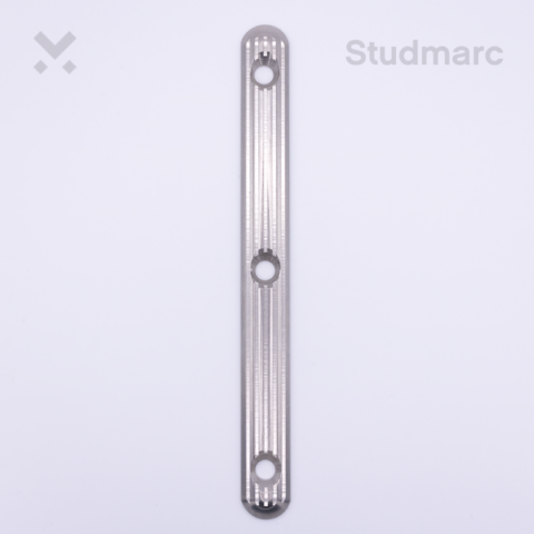 Grooved Tactile Strip in Stainless Steel Top