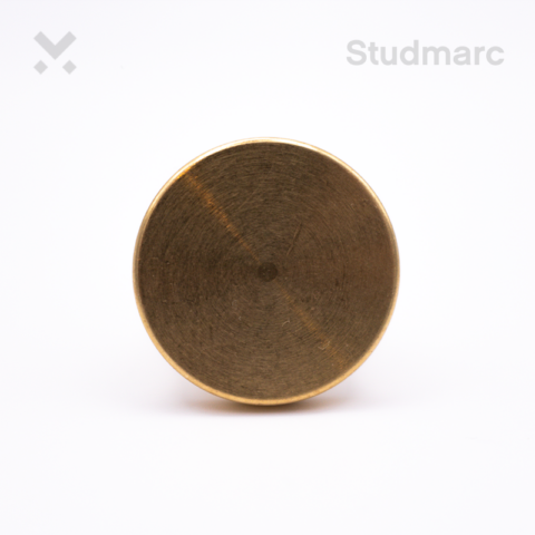 25mm Brass Flush Fit Visibility Stud Front