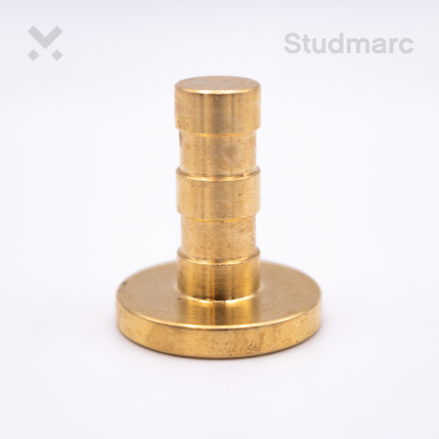 Brass Flush Fit Visibility Stud 25mm - Image 3