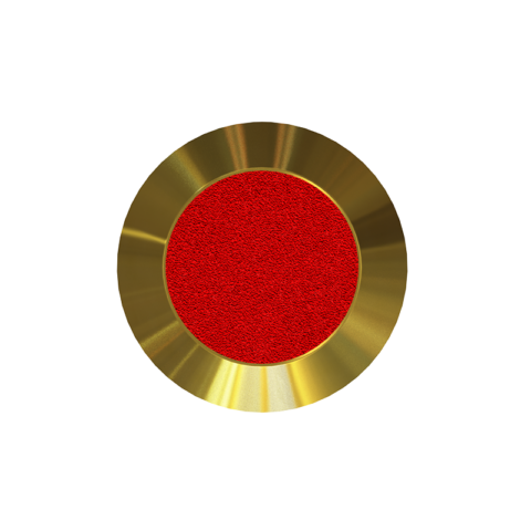 Brass Stud with Anti Slip Insert Red
