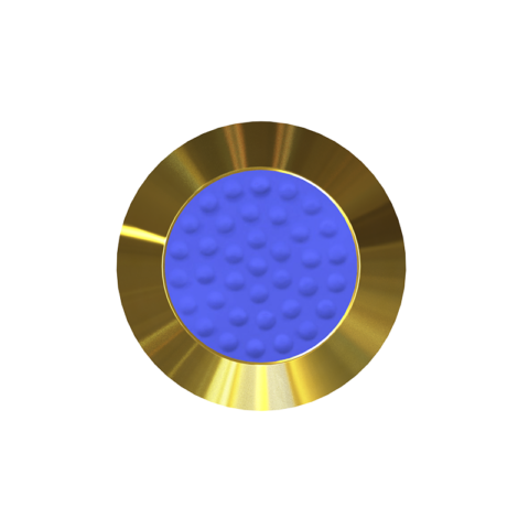 Brass Stud with TPU Insert Blue