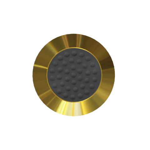 Brass Stud with TPU Insert Dark Grey