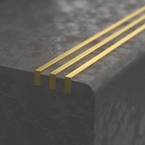 Brass Stair Tread Insert - Image 3