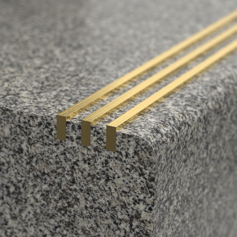 Brass Stair Tread Insert - Studmarc